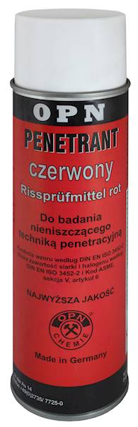 PENETRANT OPN CZERWONY DO KONTROLI POŁĄCZEŃ SPAW