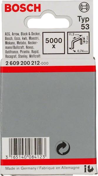 BOSCH ZSZYWKI TYP 53 12/11 5000PC