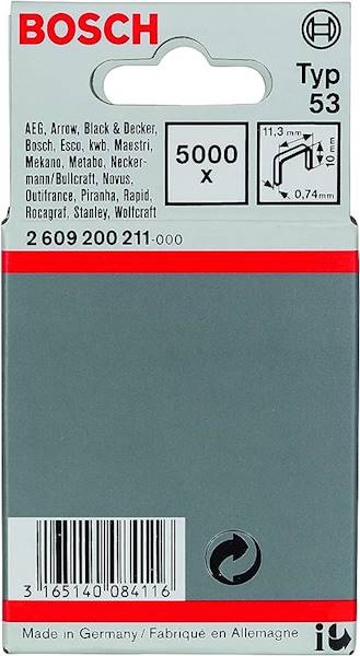 ZSZYWKI BOSCH TYP 53 10MM 5000SZT