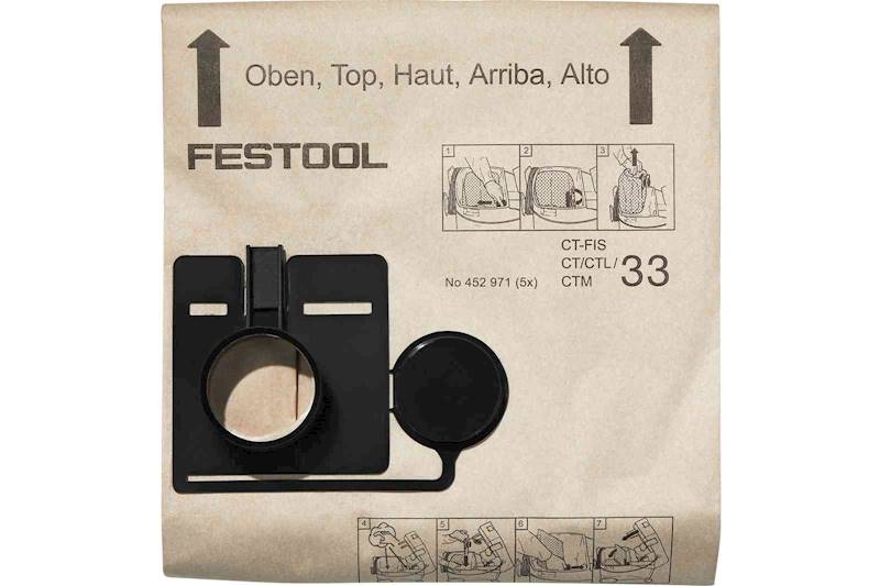 5PC WOREK DO CT CTL CTM 33 FESTOOL