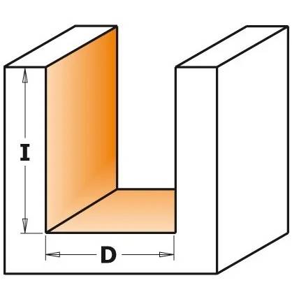 CMT Frez prosty HM D=6 / I=16 / L=50 / S=8