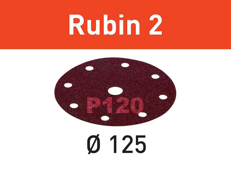 KRĄŻEK ŚCIERNY STF D125/8 P120 RU2/50 *RUBIN 2*