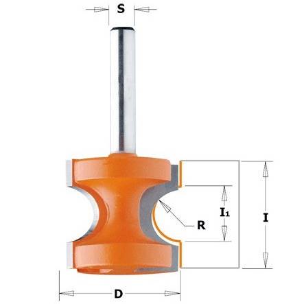 CMT Frez półwałek HM D=22,2 R=3,2 S=8