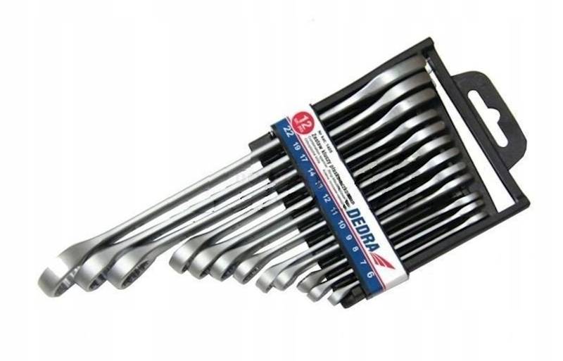 ZESTAW KLUCZY PŁASKO-OCZKOWYCH 12PC 6-22mm