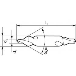 NAWIERTAK DO NAKIEŁKÓW 4,0mm DIN333-A FORMAT 