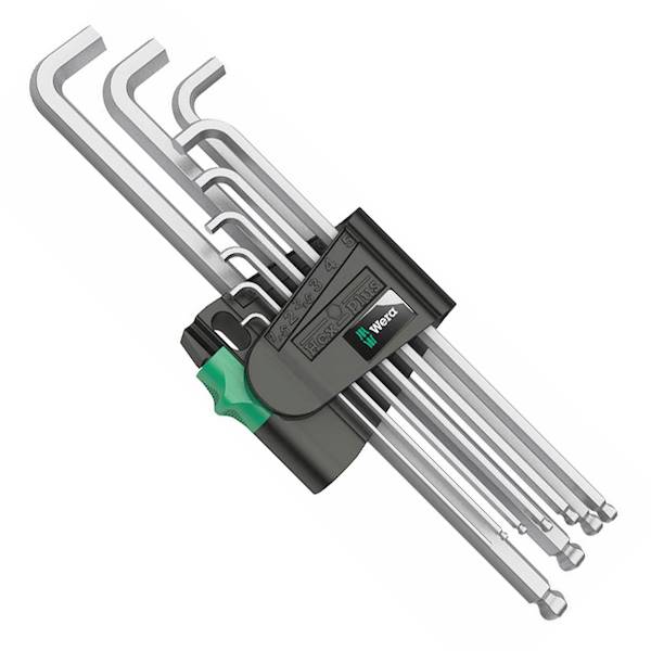 Klucze imbusowe "L" HX 1,5-10mm z kulką WERA 950/9