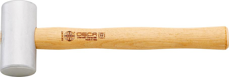 Młotek aluminiowy 1,5kg 60mm trzonek hikorowy OSCA