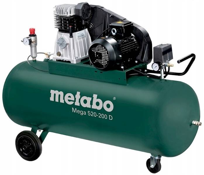 SPRĘŻARKA TŁOKOWA METABO 200L 490L/MIN 10BAR.