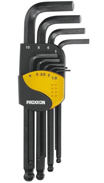 PROXXON 23946 Zestaw kluczy imbusowych HX 1,5-10mm