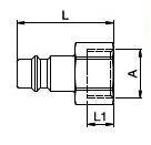 WTYCZKA 1/2" GWINT WEWNĘTRZNY 26SF