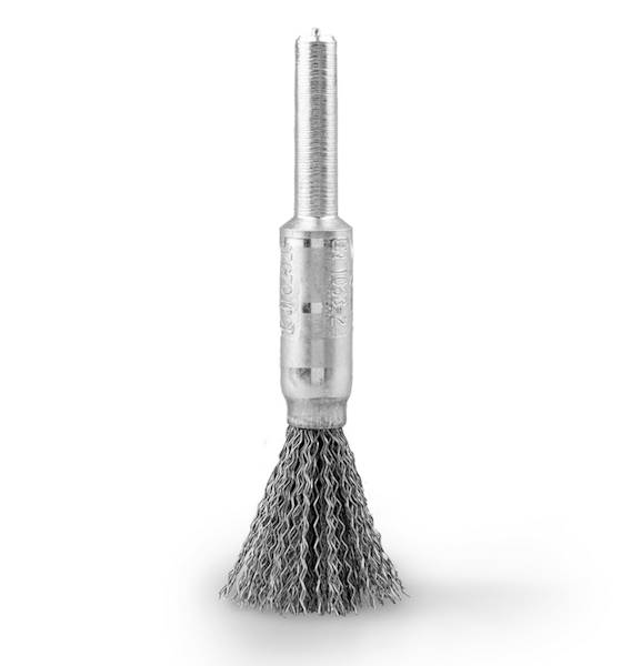 Szczotka pędzelkowa na trzpień 10/6mm INOX