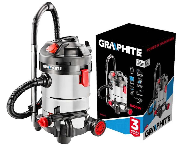 Odkurzacz warsztatowy 1500W 30l GRAPHITE