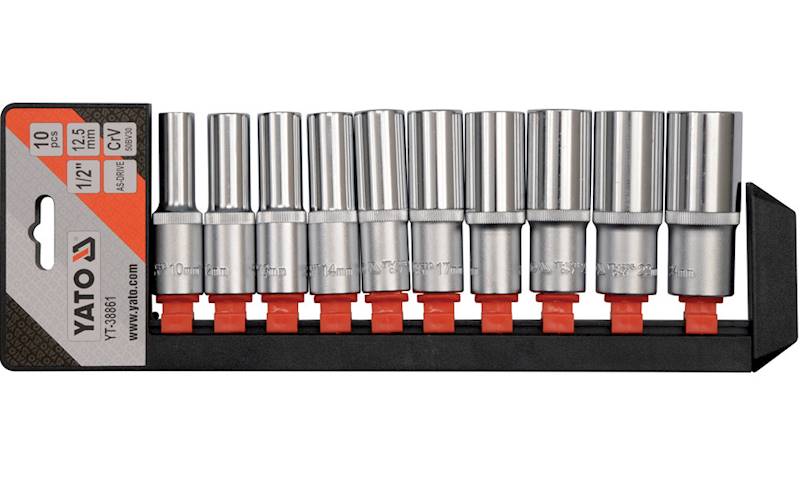 ZESTAW NASADEK DŁUGICH 1/2" 10cz.