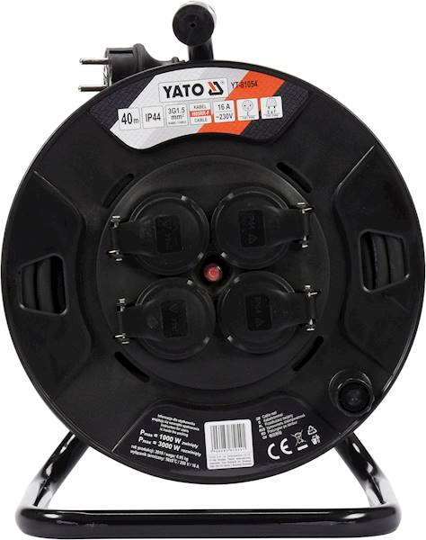PRZEDŁUŻACZ BĘBNOWY 40m 3X1,5mm YT-81054 YATO