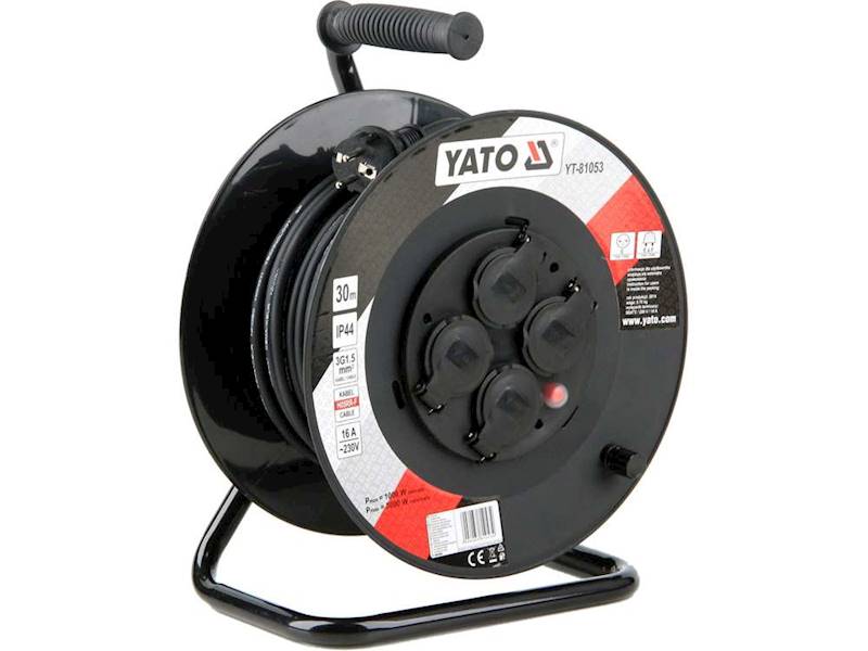 PRZEDŁUŻACZ BĘBNOWY 30m 3x1,5mm YT-81053 YATO