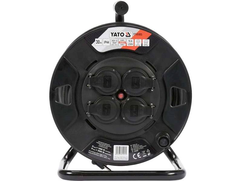 PRZEDŁUŻACZ BĘBNOWY 30m 3x1,5mm YT-81053 YATO