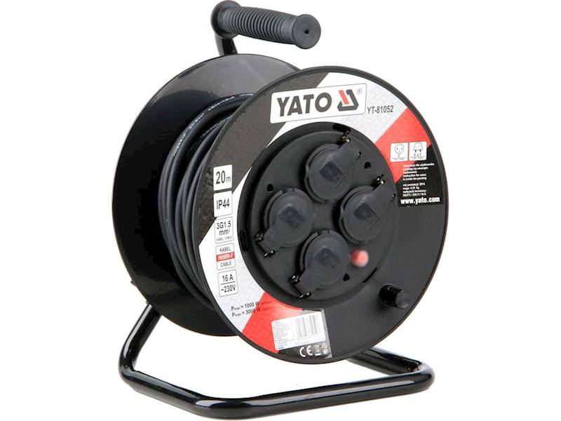 PRZEDŁUŻACZ BĘBNOWY 20m 3x1,5mm YT-81052 YATO