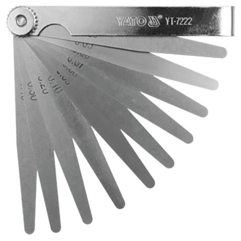 SZCZELINOMIERZ 100MM 0,02-1MM 17 LISTKÓW YATO