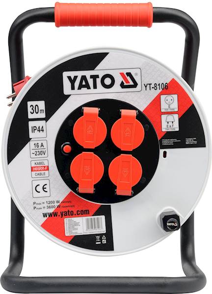 PRZEDŁUŻACZ BĘBNOWY 30m 3x2,5mm YT-8106 YATO