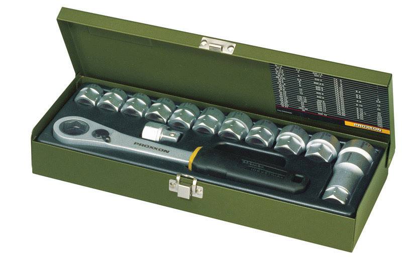 PROXXON 23604 Zestaw nasadek przelotowych 1/2''