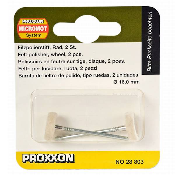 PROXXON 28803 Sztyft polerski filc fi 16mm x2 szt.