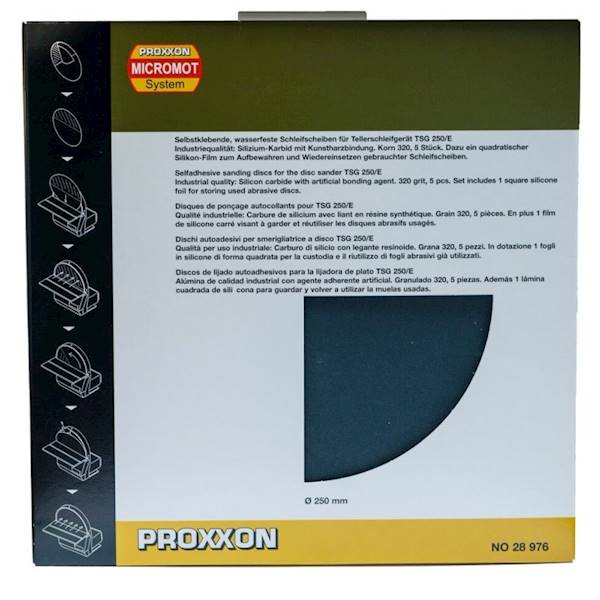 PROXXON 28976 Tarcza szlifierska 250mm gr.320 5szt