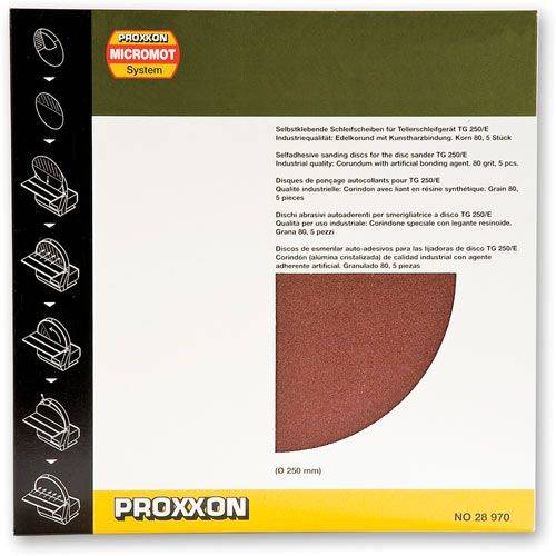 PROXXON 28970 Tarcze szlifierska 250mm gr.80 5 szt