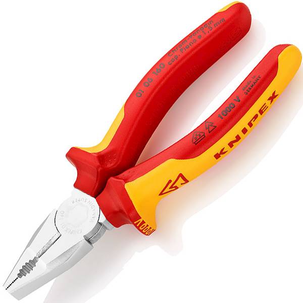 KNIPEX 01 06 160 Kombinerki uniwersalne VDE 160mm