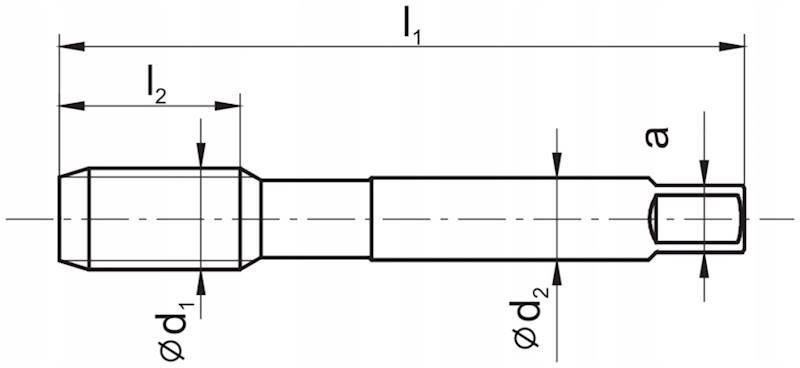 Gwintowniki M3,5x0,6 DIN352/2 RH ISO2-6H HSS