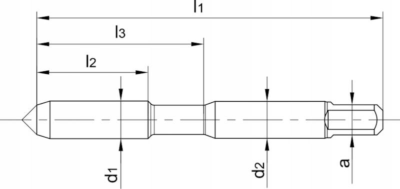 Gwintowniki M3x0,5 DIN352/3 RH ISO2-6H HSS