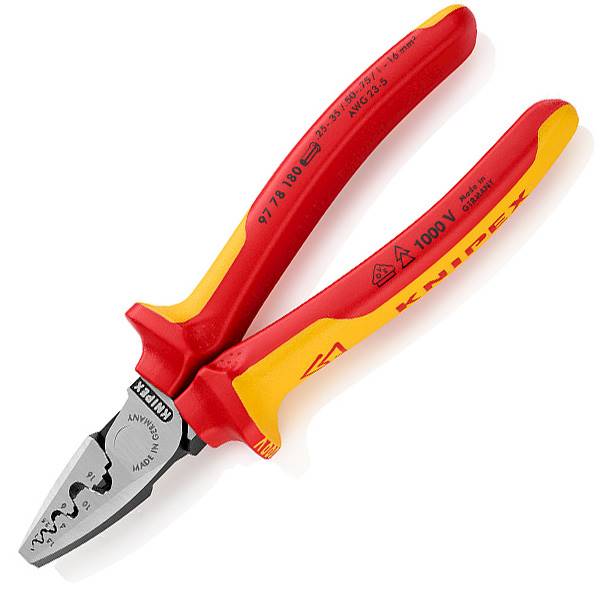 KNIPEX 97 78 180 Szczypce do zagniatania tulei 180