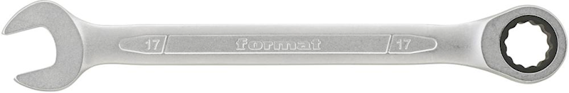 Klucz płasko-oczkowy 10mm  z grzechotką FORMAT 