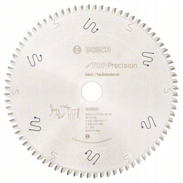 TARCZA WIDIOWA 254x2,3/1,8x30mm 80Z BOSCH BIG
