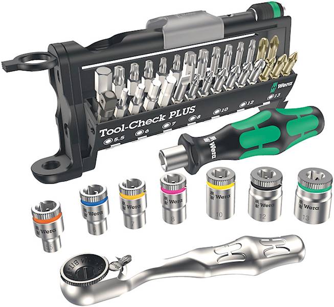 Zestaw bitów i nasadek 1/4" WERA Tool-Check PLUS