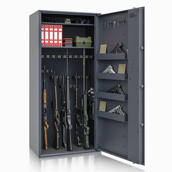 Szafa na broń długą Siegen MAX 500086 .0 kl na klucz w klasie S1