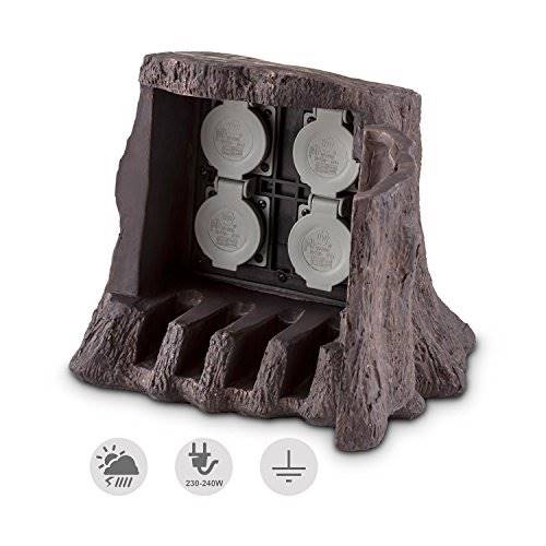 GNIAZDO OGROD. drewno 4x230V b/pilota