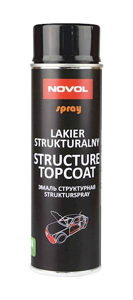 NOVOL SPRAY STRUCTURE TOPCOAT CZARNY 500ML