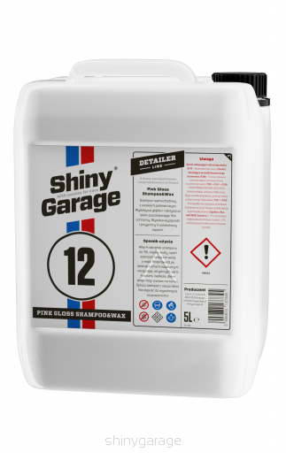 SHINY GARAGE PINK GLOSS SHAMPOO&WAX 5L