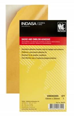 INDASA TAŚMA BADGE EMBLEMAT KLEJ 100X200MM 1SZT