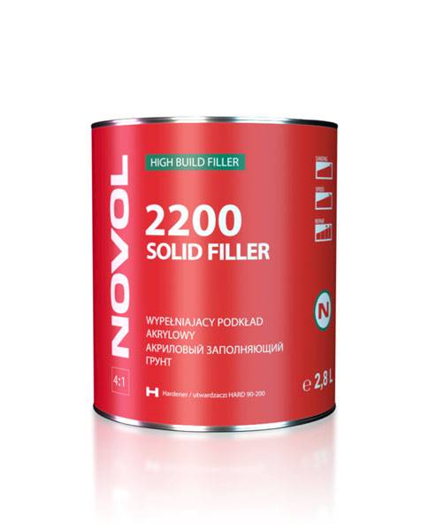NOVOL N SOLID FILLER 2200 podkład akryl CZARN 2,8L