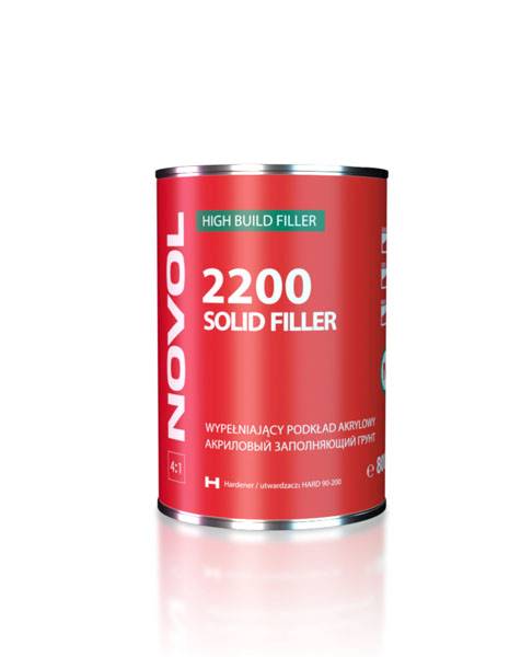 NOVOL N SOLID FILLER 2200 podkład akryl CZARN 0,8l
