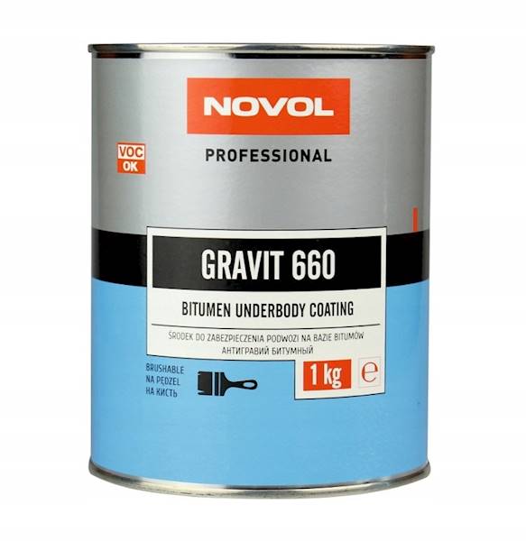 NOVOL GRAVIT 660 1kg ŚRODEK DO KONS. BIT. PĘDZEL 