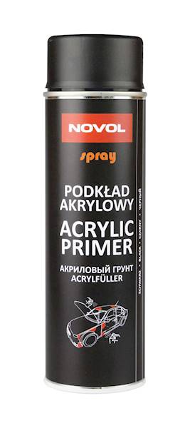 NOVOL SPRAY AKRYLIC PRIMER 500ML 1K CZARNY