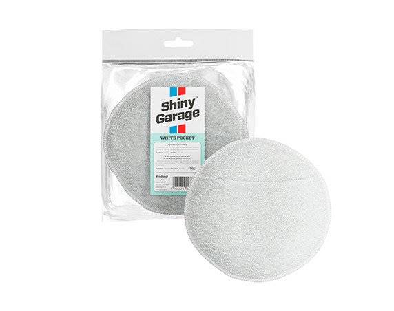 SHINY GARAGE WHITE POCKET MICORFIBER APPLICATOR 