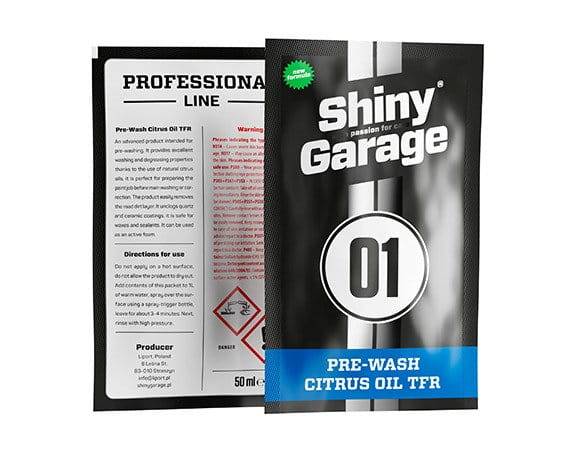 SHINY GARAGE PRE-WASH CITRUS OIL SASZETKA 50ML