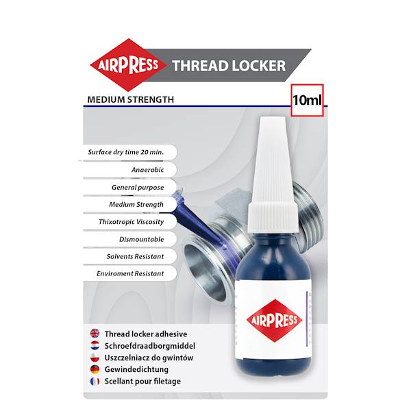 AIRPRESS Klej do gwintów10ml STRONG, do uszczelnia