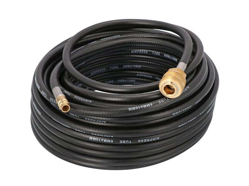 AIRPRESS WĄŻ PNEUMATYCZNY GUMOWY 10X6MM 15M OKUTY