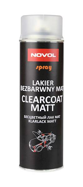 NOVOL SPRAY CLEARCOAT 500ML MAT