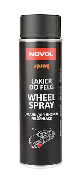NOVOL SPRAY WHEEL SPRAY BLACK MAT 500ML 