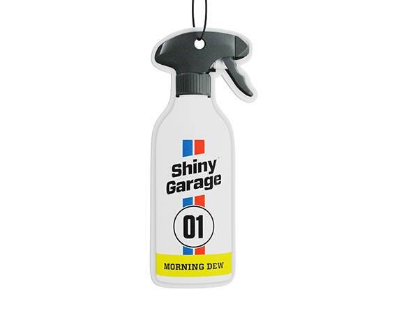 SHINY GARAGE HANGING AIR FRESHENER MORNING DEW